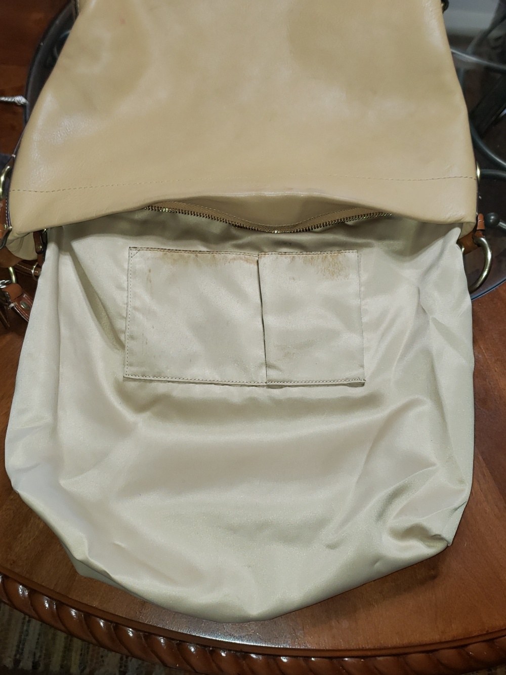 💘🖤💘 COACH 10616 CARLY LIMITED EDITION NAPPA LEATHER VINTAGE HOBO TAN BAG - Picture 10 of 11